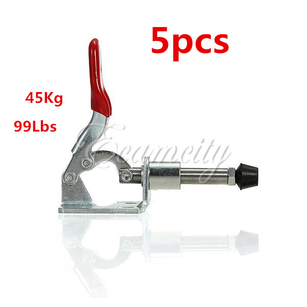 High Quality 5Pcs Holding Latch 99Lbs 45kg Capacity Horizontal Toggle Clamp 190Handle Swing Angle GH 301AM
