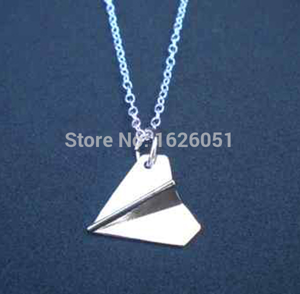 One Direction Paper Plane Shape Necklace Fashion POP Harry Styles Pendant Necklace Fashion Jewelry
