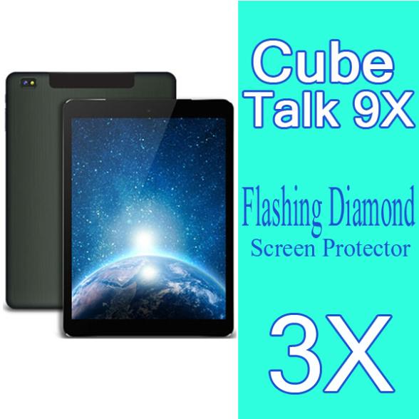Cube U65GT Talk 9X Diamond Screen Film 3X New Original Diamond Sparkling Screen Protector Cube U65GT