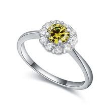 Top Quality Ruby Jewelry Ring SWA Elements Austrian Crystal CZ Diamond For Women Ladies Girls Wedding