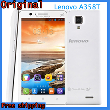 Original Lenovo A358T Phone Dual SIM MT6582 Quad Core 1 3G Android4 4 5 850 480