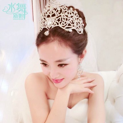 luxury marriage wedding accessories crown wedding jewelry for hair Free shipping