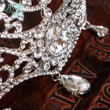 luxury marriage wedding accessories crown wedding jewelry for hair Free shipping