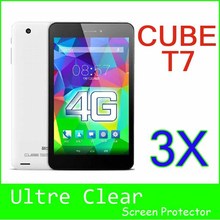 New Arrival! 7.0″Tablet PC Ultra-Clear HD Screen Protector Film For Cube T7 MT8752 Octa Core 3PCS/Wholesales