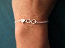 TS1248 Hot fashion simple fashion chain with infinite heart bracelet jewelry for elegant women 
