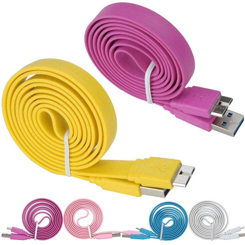 New Hot Sale 3FT USB 3 0 Fast Charging Flat Charger Data Cable for Samsung Galaxy