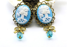 Latest Mixed 11 size 1 pair blue Skull beauty Crystal Pendants Ear gauges plugs and Tunnels