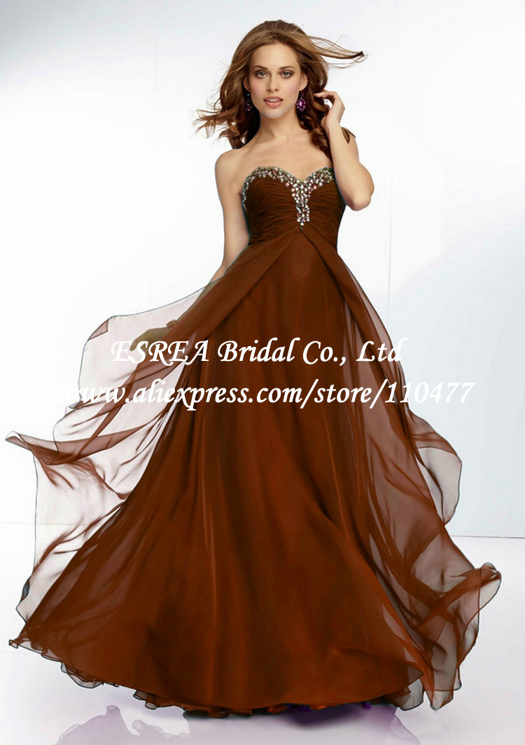 Long Brown Dresses