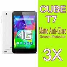 2014 new Cube T7 MT8752 Octa Core Matte LCD screen protector protective film,3pc Hot Sale&Shipping