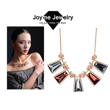 new arrival women fashion jewelry high quality Austrian Crystal pendant necklaces gold plated chain Necklace & Pendants