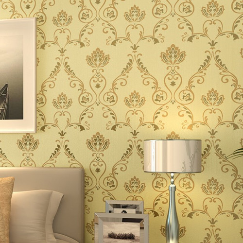 Fabric Yarn Wall Paper luxury papel de parede rolo zk08 home decor ...