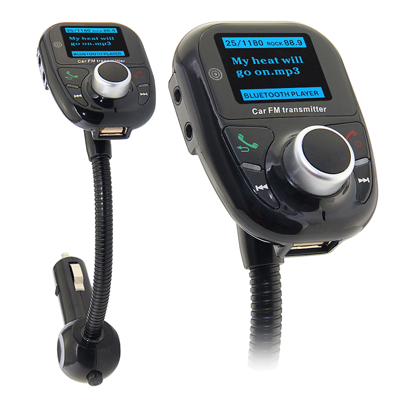 Bluetooth Handsfree FM Transmitter Car Kit MP3 Music Player Radio Adapter with Remote Control For iPhone