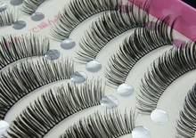 10 pairs handmade False Eyelashes tapered Eyelash Lashes Makeup stage makeup natural cilios posticos