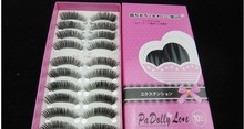 10 pairs handmade False Eyelashes tapered Eyelash Lashes Makeup stage makeup natural cilios posticos