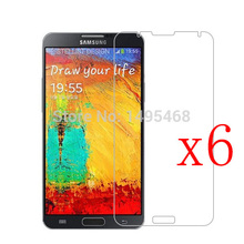 6Pcs Clear Cellphone LCD Screen Protector film Cover For Samsung Galaxy Note 3 III N9000