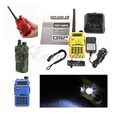 BAOFENG UV 5R Interphone Dual Band VHF UHF 65 108MHZ Handheld Walkie Talkie With Adapter With