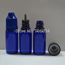 10mL PET Plastic Dropper Bottles Eye Dropper Bottle100pcs10ml Blue Plastic E Liquid Bottle With Childproof Cap