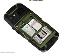Hot sale ZTC007 Waterproof Shockproof Mobile Phone Dual SIM Card Cell Phone Support Russian MP3 Bluetooth