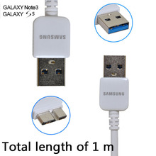 1pcs100 Genuine original 1M USB 3 0 Sync Data Charger cable For Samsung Galaxy S5 Note3