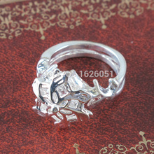 New Listing Hobbit Lord Of The Rings Rings Silver Flower Fairy Queen Street Jewelry