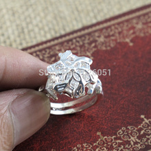 New Listing Hobbit Lord Of The Rings Rings Silver Flower Fairy Queen Street Jewelry
