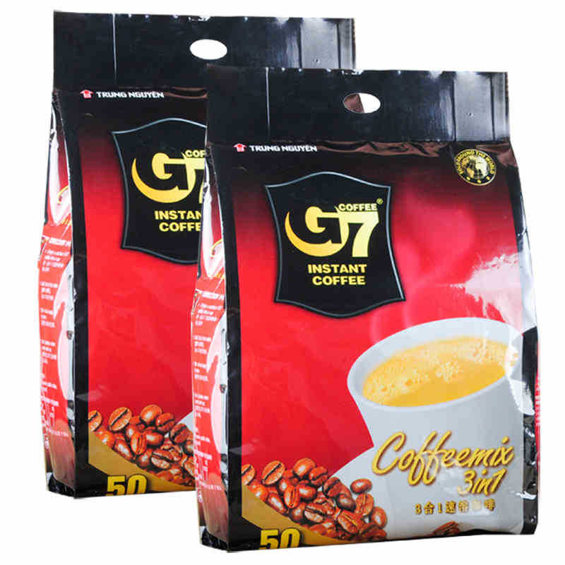 Vietnam Coffee powder 800g G7 COFFEE three in Instant Coffee Trung Nguyen 50 Small Bag Sugar