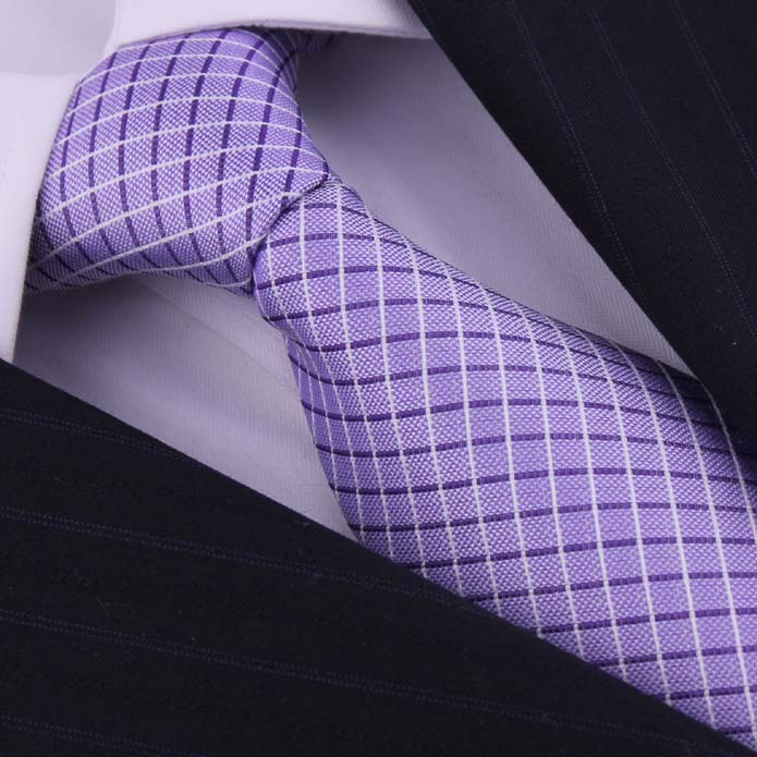 Brand 100 Silk Blue Plaid Men s Ties Corbatas Neckties For Gentlemen Formal Wedding Dresses Neckwear