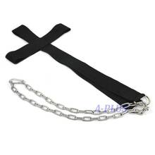 Hot Sale Head Harness Black New Nylon Neck Strength Head Strap Weight Lifting Exercise Fitness Belt TK0864