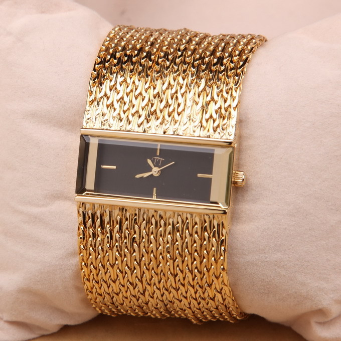 Unique ladies bracelet watch luxury brand golden stainless steel band woman watch fashion girl s quartz