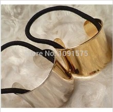 Hair Accessories Chic Catwalk Hair Cuff Wrap Pony Tail Band Metal Holder Ring Mirror Tie Stretch hair rope  jewelry CJWD17