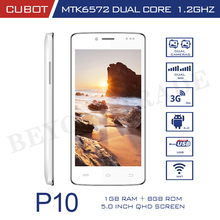 Original CUBOT P10 Mobile Phones MTK6572 Dual Core Android Phone 1G RAM 8G ROM 5 QHD
