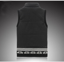 Winter Collar casual cotton vest male taxi fertilizer XL cotton vest waistcoat jacket Korean Slim influx
