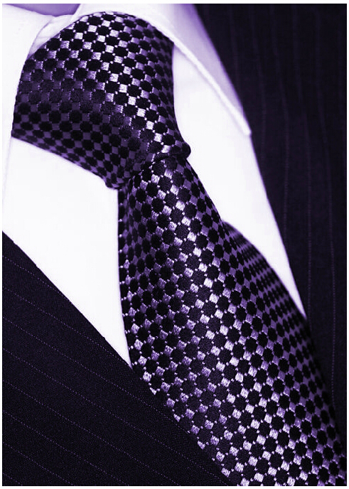 Brand Classical Mens Purple Dot Cravate Ties Gravatas Masculinas For Wedding Dress Business Suit Manual Silk