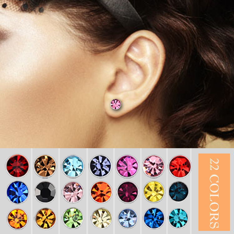 Joyme jewelry New Fashion round favorite design silver plated stud earring for women wholesale stud earring