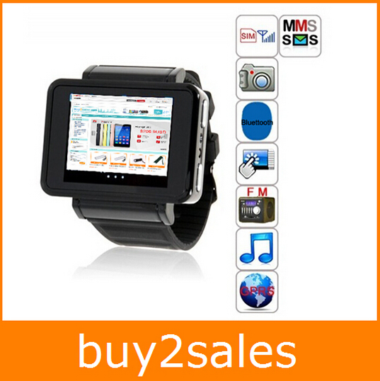 Free Shipping Popular Wearable Devices Smart Watch Phone Partner Quad Band FM MP3 Bluetooth Smart Watch