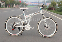 New 21 Speed Bicycle Bike 26 Folding Mountain Bike  Mountain Bicycle Aluminum Alloy Frame Disc Brake