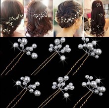  Wholesale 10PCS Lot New Arrival Wedding Bridal Accessory Jewelry For Women Pearl Hair Pins Hair