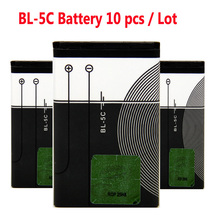 BL-5C Battery Cheap Wholesale 10pcs /Lot Mobile Phone Battery Batteries for Nokia 1000/ 1010/ 1100/ 1108/ 1110/ 1111/ 1112/