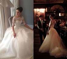 Wedding Dresses 2014 Sexy Free Shipping Real Photo Wedding Dresses Ball Gown Dress for Wedding with