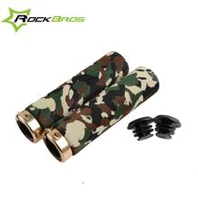 RockBros Camouflage Mountain Road Bike Bicycle Cycling MTB Fixed Gear Grips Bicycle Soft Handlebar Lockable Grips BT1003C