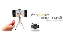 Free DHL 50pcs lot camera self timer shutter 10M universal bluetooth remote shutter for Smart Phone