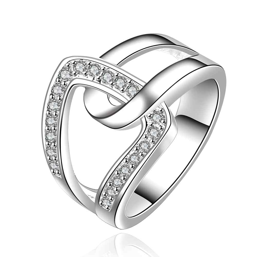 NEW Arrivel 2014 USA EURO Style Fashion Silver plated hand in hand qua Ring Wholesale Jewelry