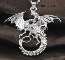 Fashion Jewelry 925 Sterling Silver Punk Wings Pendant 925 Silver Charm Pendant fit for Necklace