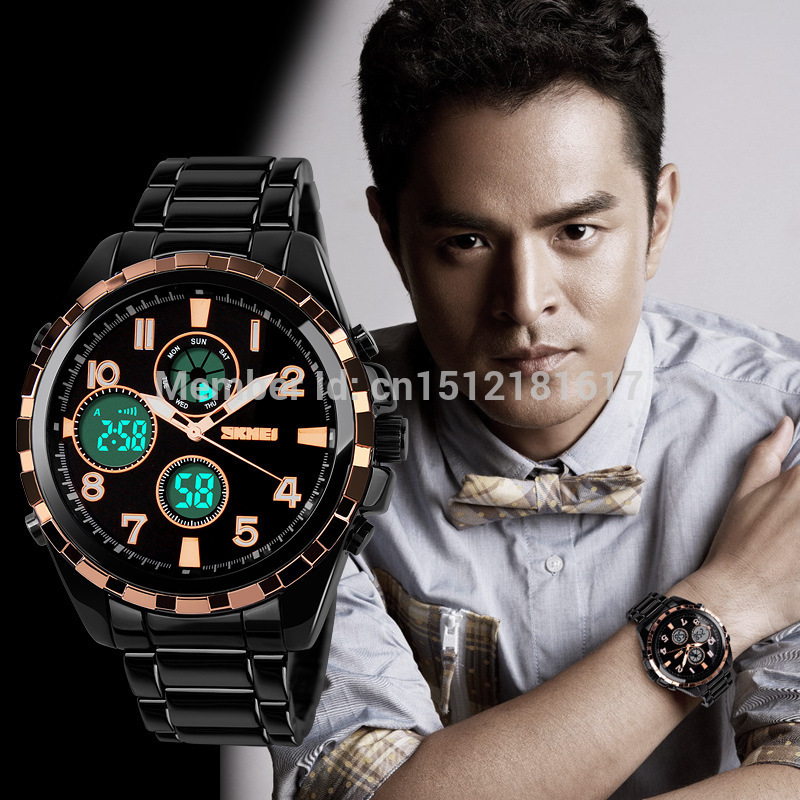 SKMEI 50M waterproof watch Men <b>Sports Watch</b> Fashion Wristwatches dual ... - SKMEI-50M-waterproof-watch-Men-Sports-Watch-Fashion-Wristwatches-dual-display-LED-Digital-Quartz-Military-Watches