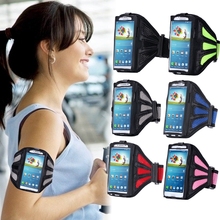 Classic Black Breath Hole Gym Exercise Sport Armband For Samsung Galaxy S4 S5 S3 With Safe