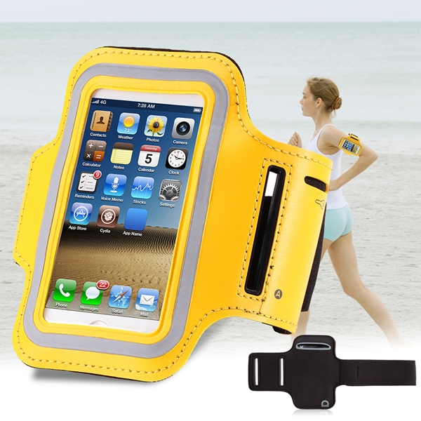 Fresh Yellow Casual SPORTS Arm band for Iphone 5 5s 5g Case Outdoor Phone Accessories With