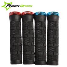 RockBros Bike Bicycle Cycling Soft Durable Rubber Handlebar Lock-on Grips MTB Non-slip Lockable Grips Fixed Gear Grips ,4 Colors