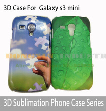 100pcs/lot 3D Blank Sublimation Phone cover case For Galaxy s3 mini Free Shipping