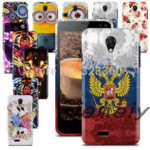 Stylish Printed TPU Gel Case Cover Mobile Phone Bag With Stylus Free Shipping For Fly IQ4416 ERA Life 5