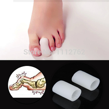1Pairs/2pcs Feet Care Silicone Gel Gel Toe Tube Bunion Toes Protector Corns Calluses Toe Separator for Women Free Shipping oLyB0